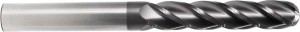 4 Flute EXTRA LONG Ball Nose End Mills - Solid Carbide with AlTiN Coated