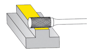 DOUBLE Cut Cylindrical (SA) Solid Carbide Burrs - APT