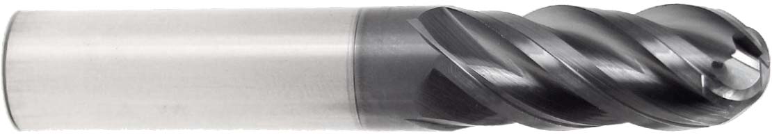 High Performance ProductionMax Solid Carbide End Mills Ball Length