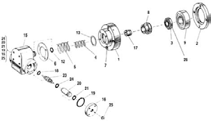 Air Lock/Air Swivel Connection for Series Y10-752 Air Cylinders
